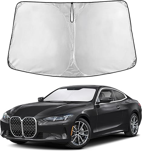 Miniatura 216 de EcoNour Parasol para parabrisas Rivian R1S / R1T 2022-2024 2025 2026, visera solar para parabrisas delantero y ventana, bloqueador de calor UV