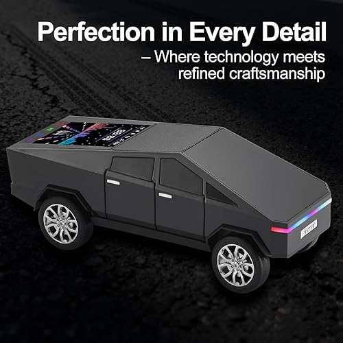 Miniatura 9 de WS-580 Futurista Camión Modelo Bluetooth Replica Altavoz con pantalla LED - TWS estéreo, radio FM, reproducción USBTF, micrófono incorporado, regalo