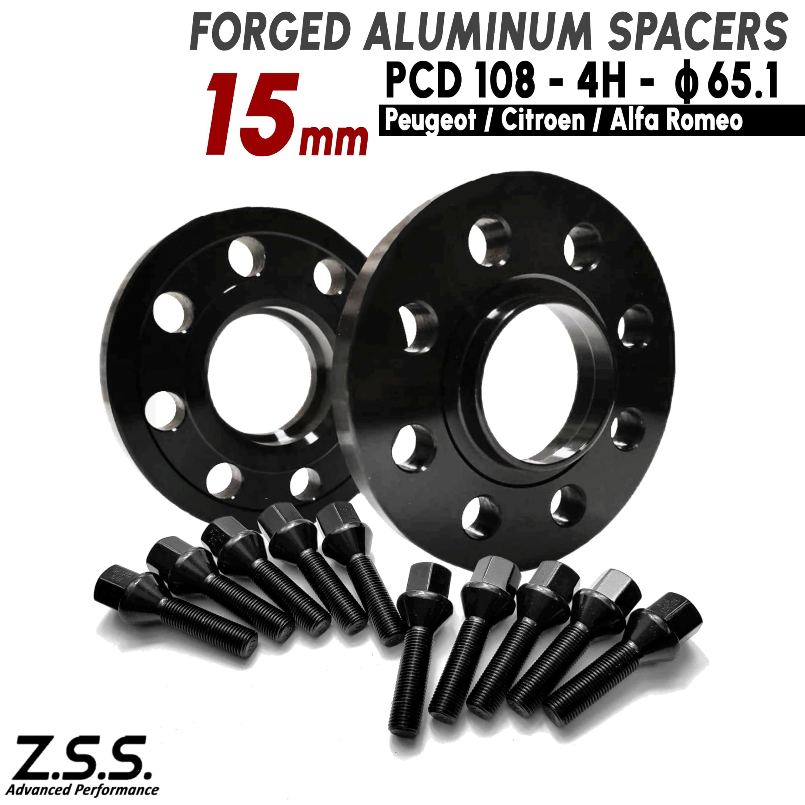 Amazon | Z.S.S. AP ハブ一体型ワイドトレッドスペーサー PCD108 4穴