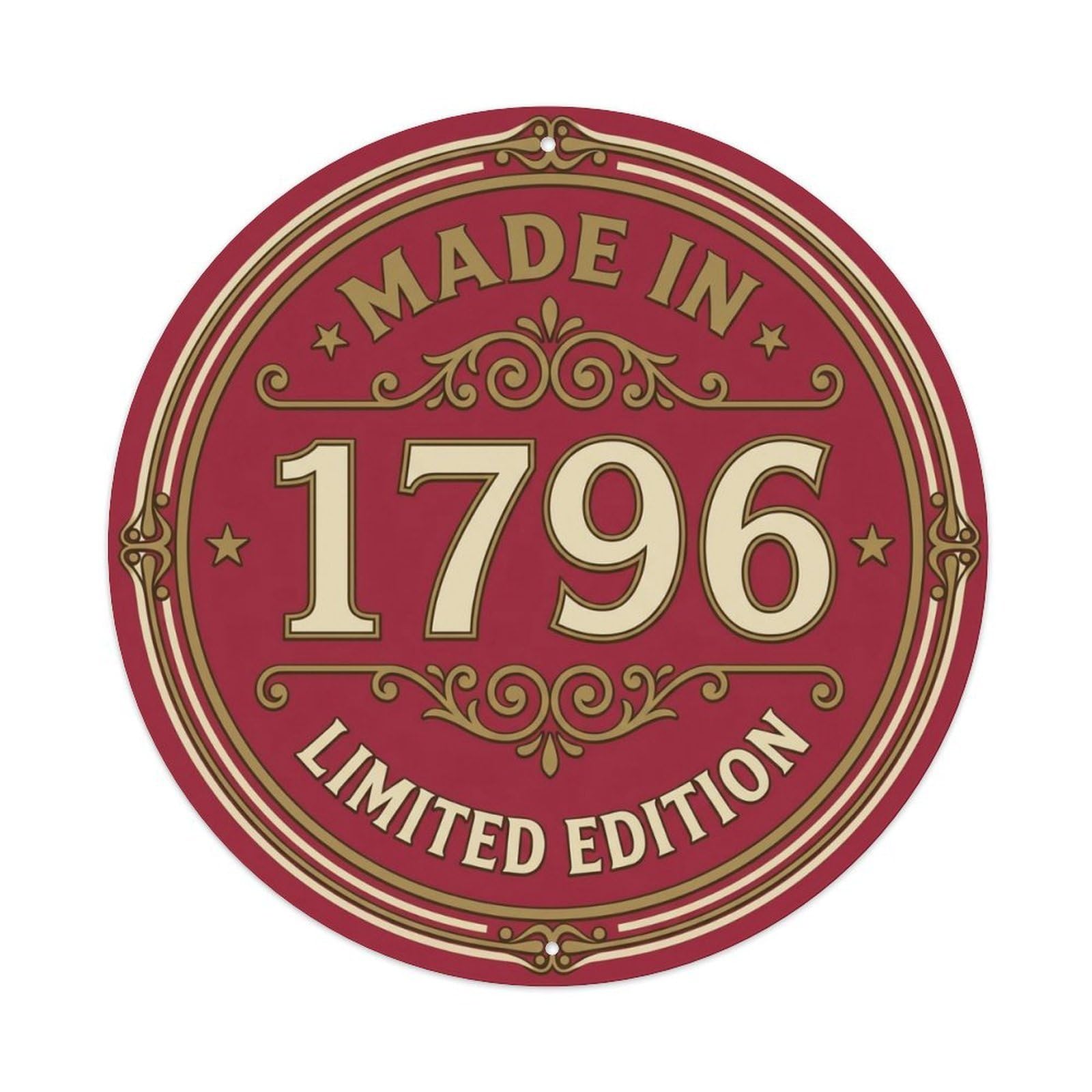 Okahys 8X8inch(20X20cm) Made In 1796 Limited Edition Metal Tin Sign