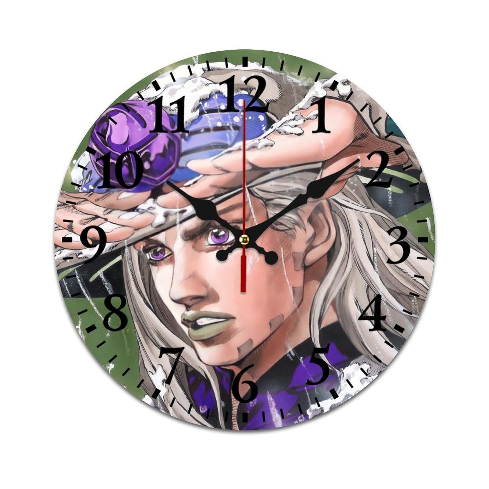 ジョジョの奇妙な冒険 スターダストクルセイダース　壁掛け時計　3Dホログラム ジョジョの奇妙な冒険 スターダストクルセイダース 壁掛け時計