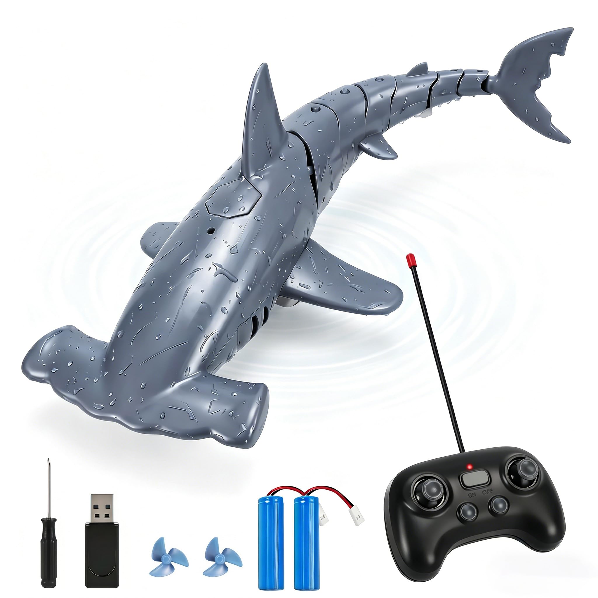 Amazon.co.jp: WoLraYuan サメ 無線ラジコン 潜水おもちゃ 2.4G