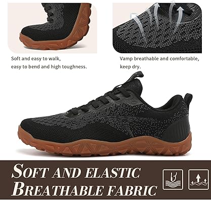 Scarpe Minimaliste Uomo - Piedi Nudi Per Trail Running, Fitness E Outdoor - Design Largo E Comfortabile - Foto 7