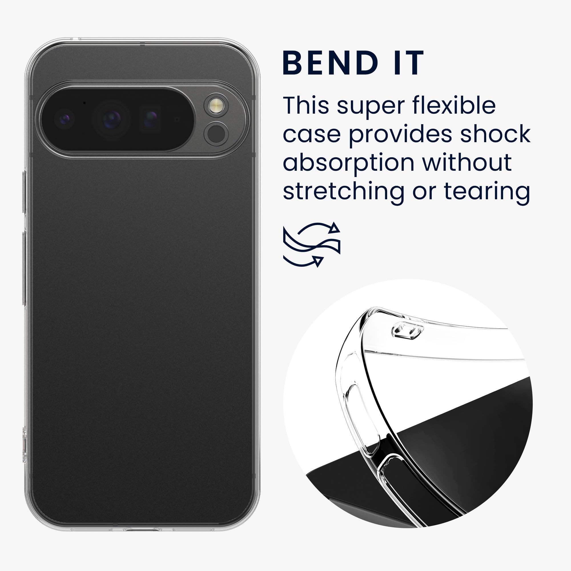 Kwmobile Cover Compatibile Con Google Pixel 6 Pro – Custodia Morbida In Silicone TPU Trasparente, Ultra-Sottile, Anti Graffio - 3