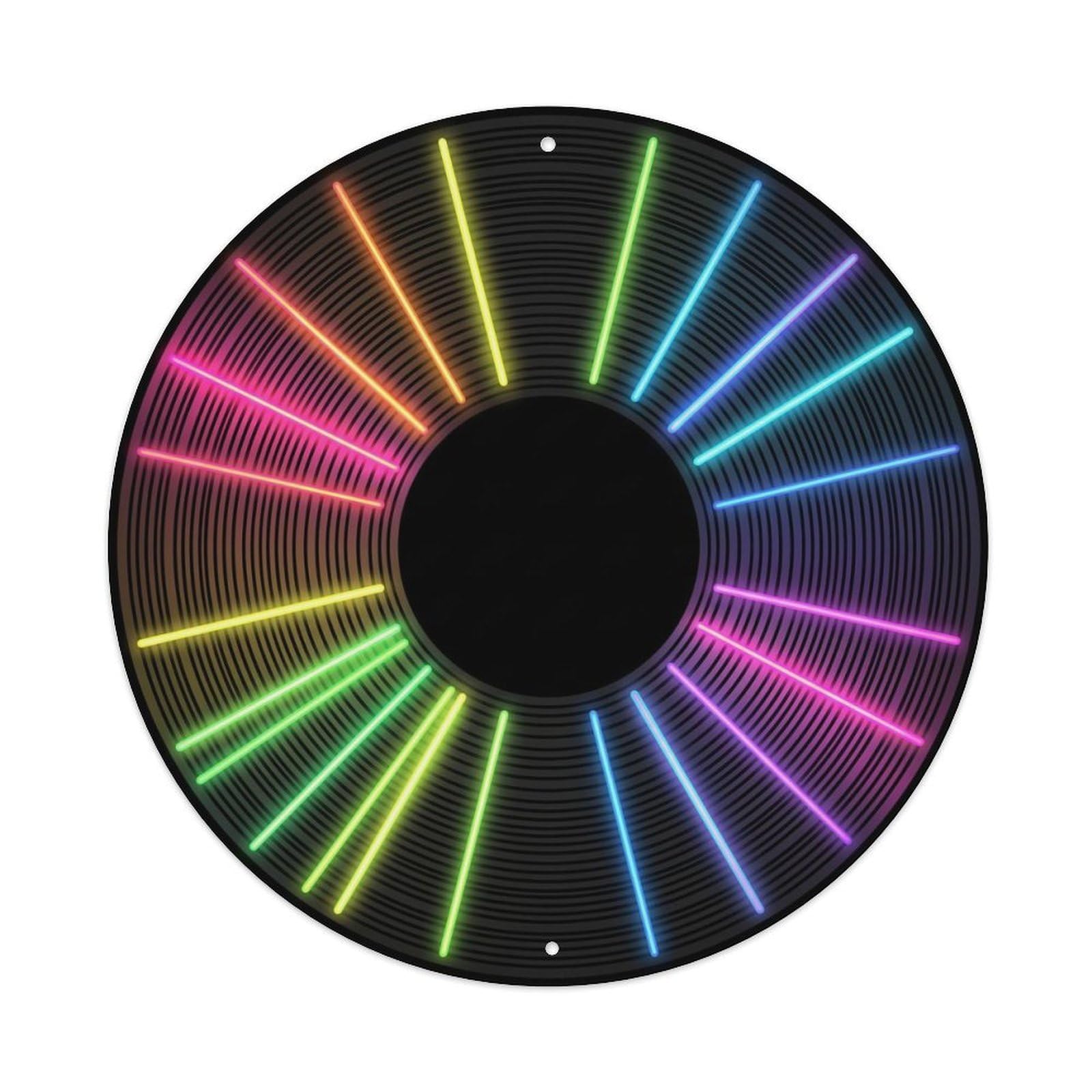 Colorful Music Vinyl Records Ray Color Shine Metal Tin Sign