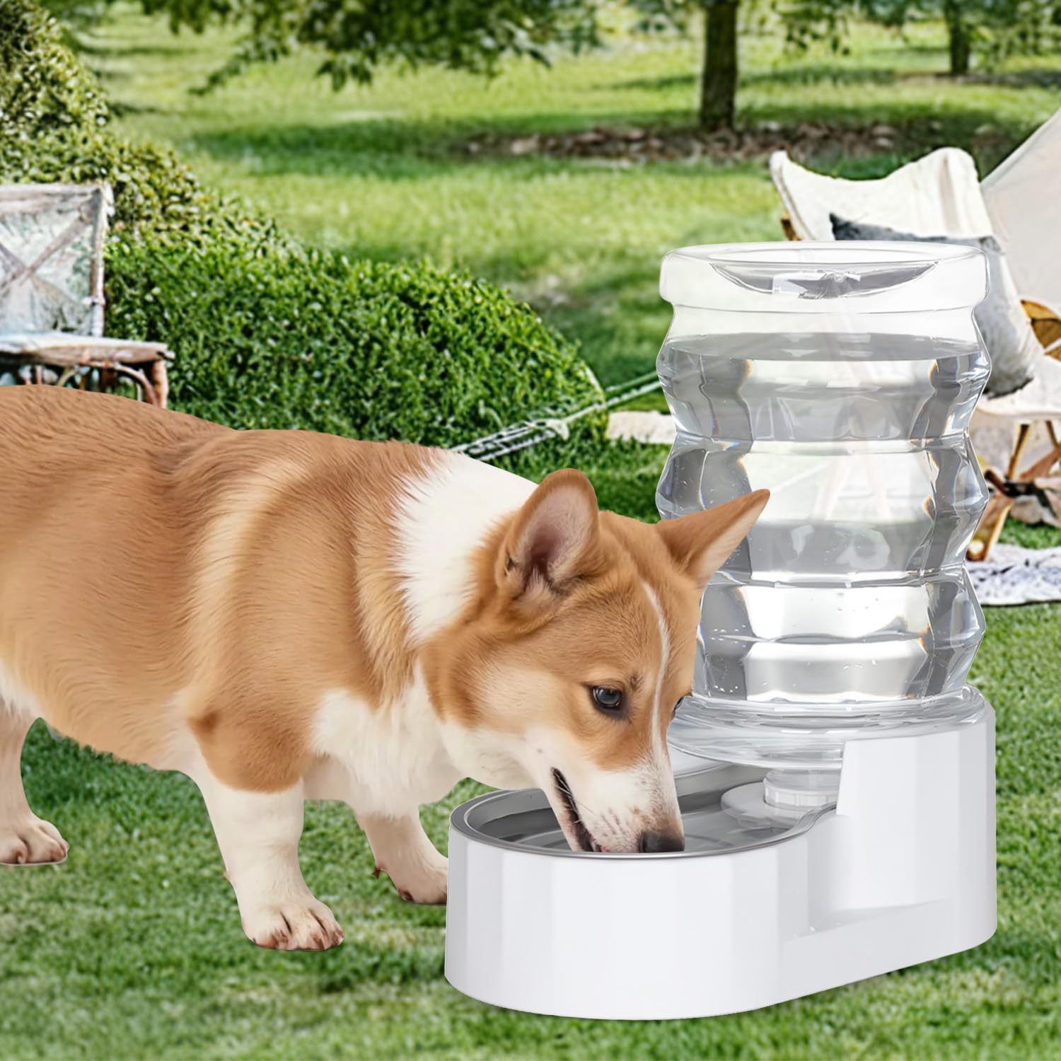 Amazon | RIZZARI Automatic 7L Pet Waterer,Gravity Stainless Steel