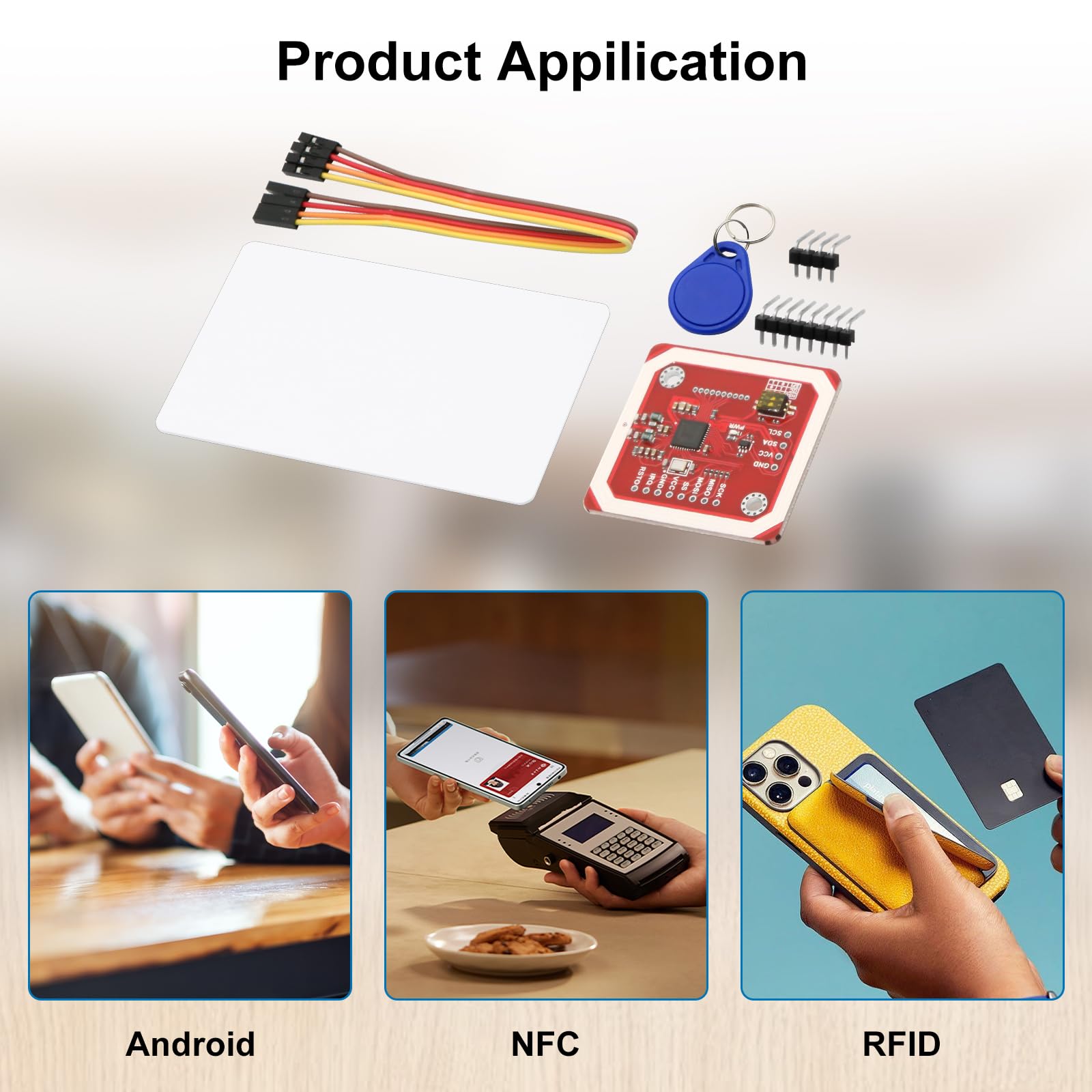 PN532 NFC NXP RFID Módulo V3 Kit AYWHP Lector De Comunicaciones De