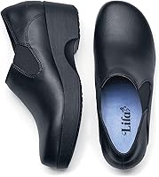 Vista 5 de Shoes for Crews Zuecos de trabajo antideslizantes para mujer, cómodos, antideslizantes, para el servicio de alimentos, hospitalidad, mantenimiento