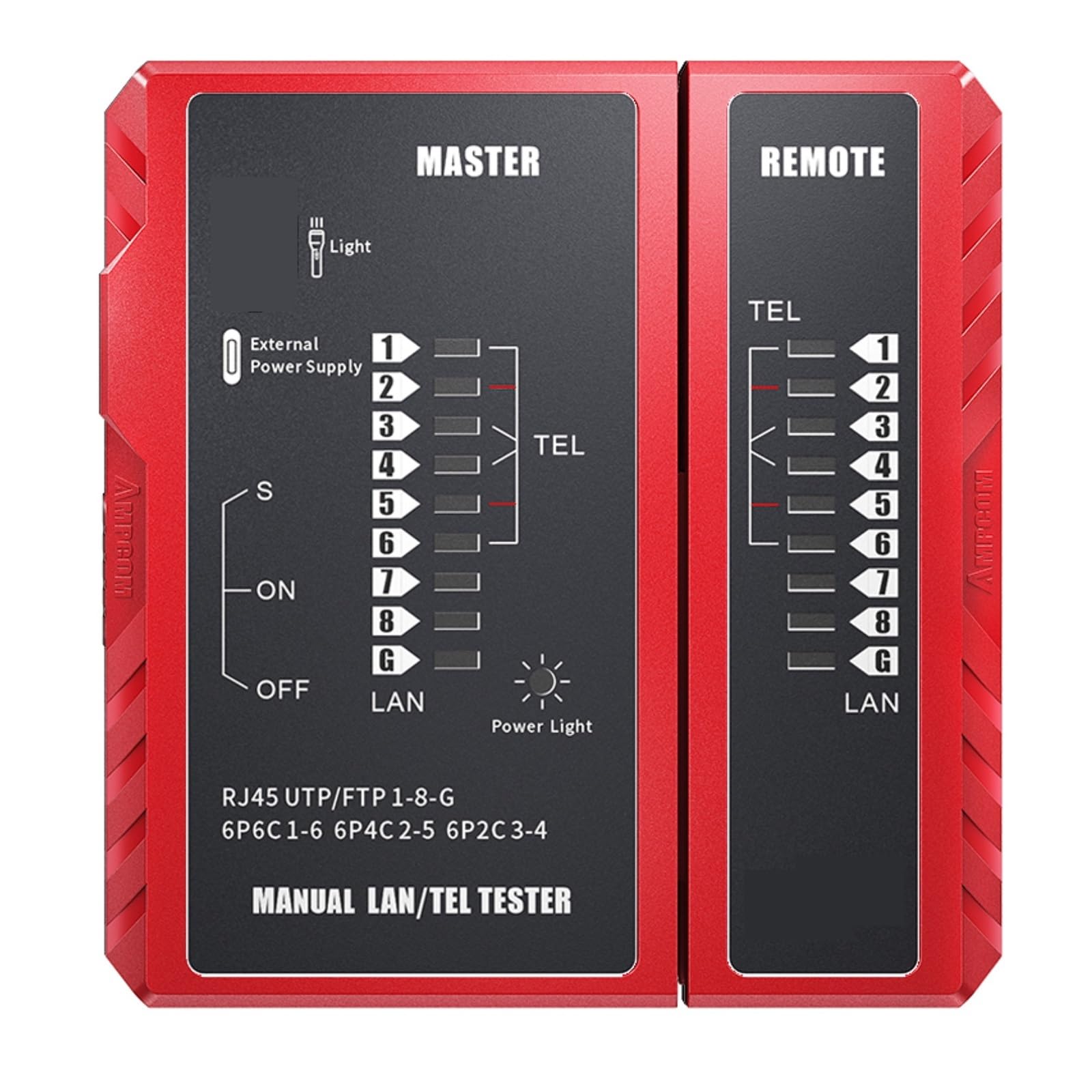 Comprobador de cable red para solucionar cortes de señal LAN y fallos en Ethernet 4