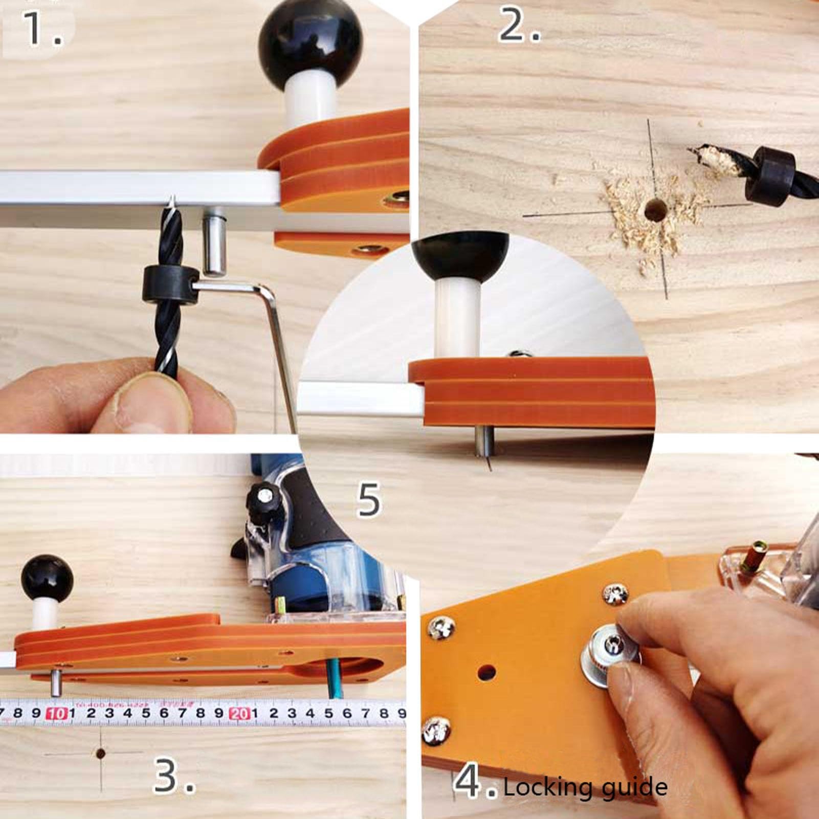 flexman Rip Guide System Zestaw akcesoriów do cięcia Zestaw narzędzi do wycinania rowków, fazowania, okrągła płyta piły do ​​frezowania z akcesoriami do arkuszy 12~40 mm