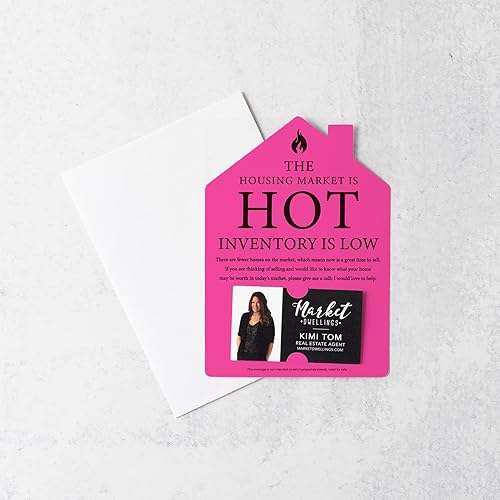 Miniatura 7 de Set of "The Housing Market is Hot Inventory is Low" Mailer | Envelopes Included | M20-M001