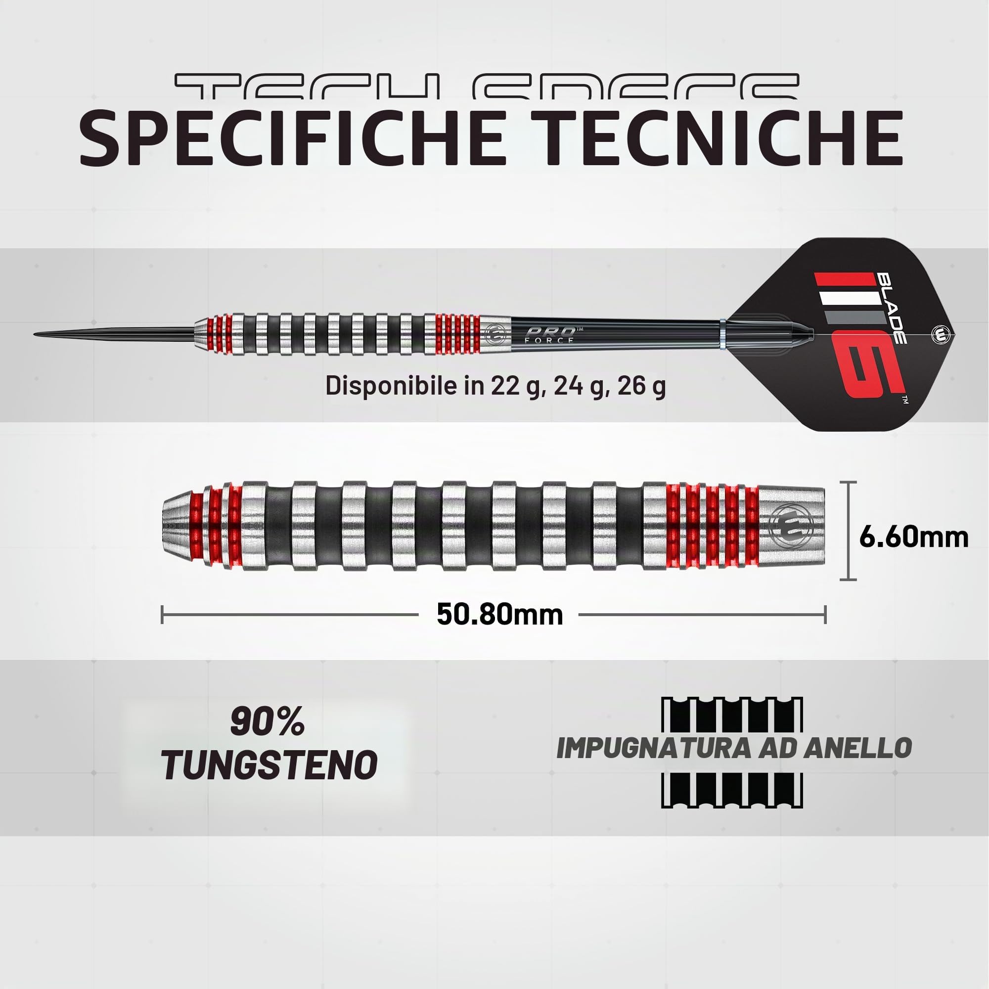 WINMAU Advance 500, Freccette Unisex