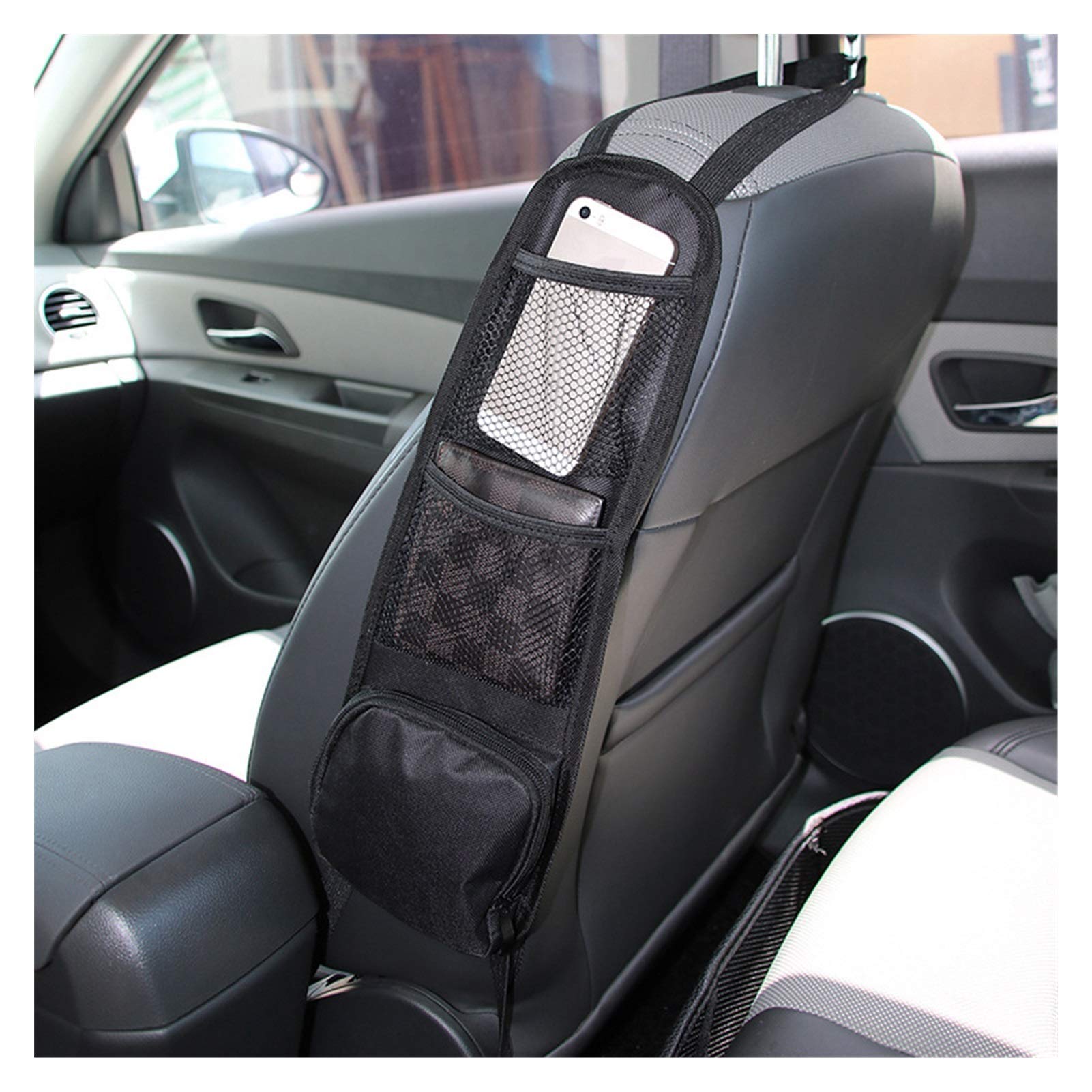 Organizer per Bagagliaio Auto Organizer per seggiolino Auto A to Seat Side torage Borsa appesa Portabevande Multi-Tasca Tasca a Rete Car Styling Organizer Porta Telefono Organizer