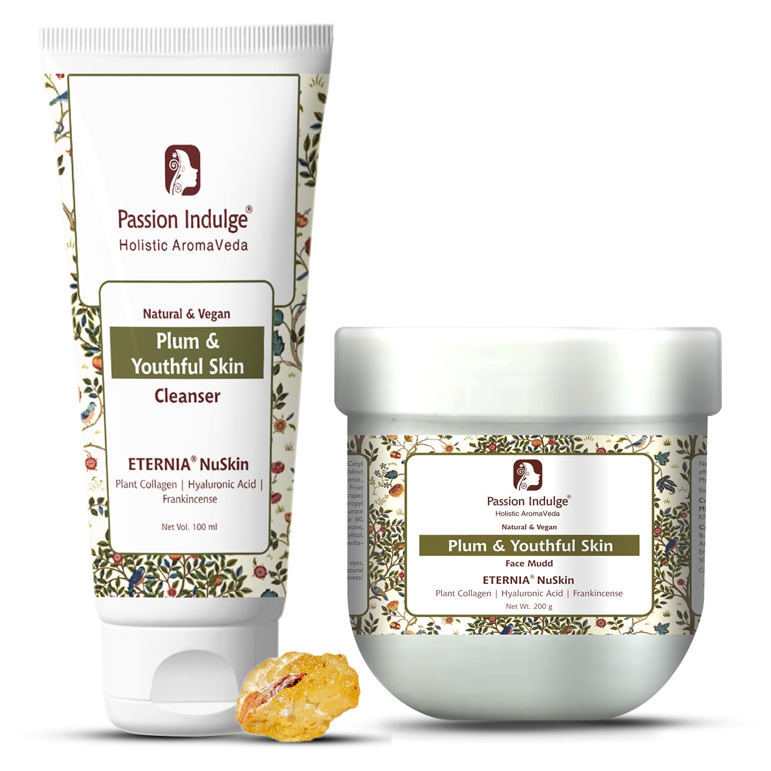Passion Indulge Eternia NuSkin Skincare Combo – Plum & Youthful Skin Face Cleanser 100 ml + Face Mudd 200 g | Hydrating Cleanse & Glow Mask Duo with Plant Collagen, Hyaluronic Acid & Frankincense | For All Skin Types-image-15