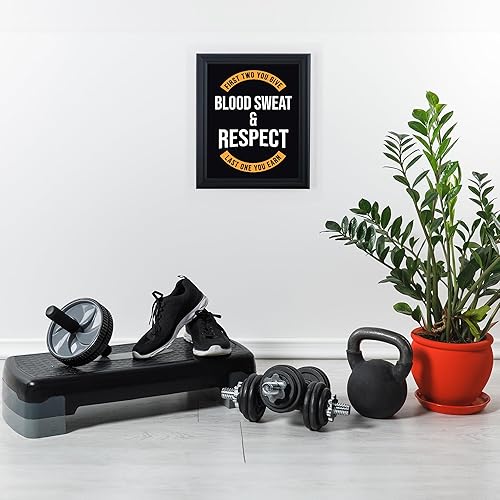 Miniatura 4 de AMERICAN LUXURY GIFTS Blood, Sweat, & Respect - Motivational Wall Art - Gym & Office Decor - 8x10 Unframed Print