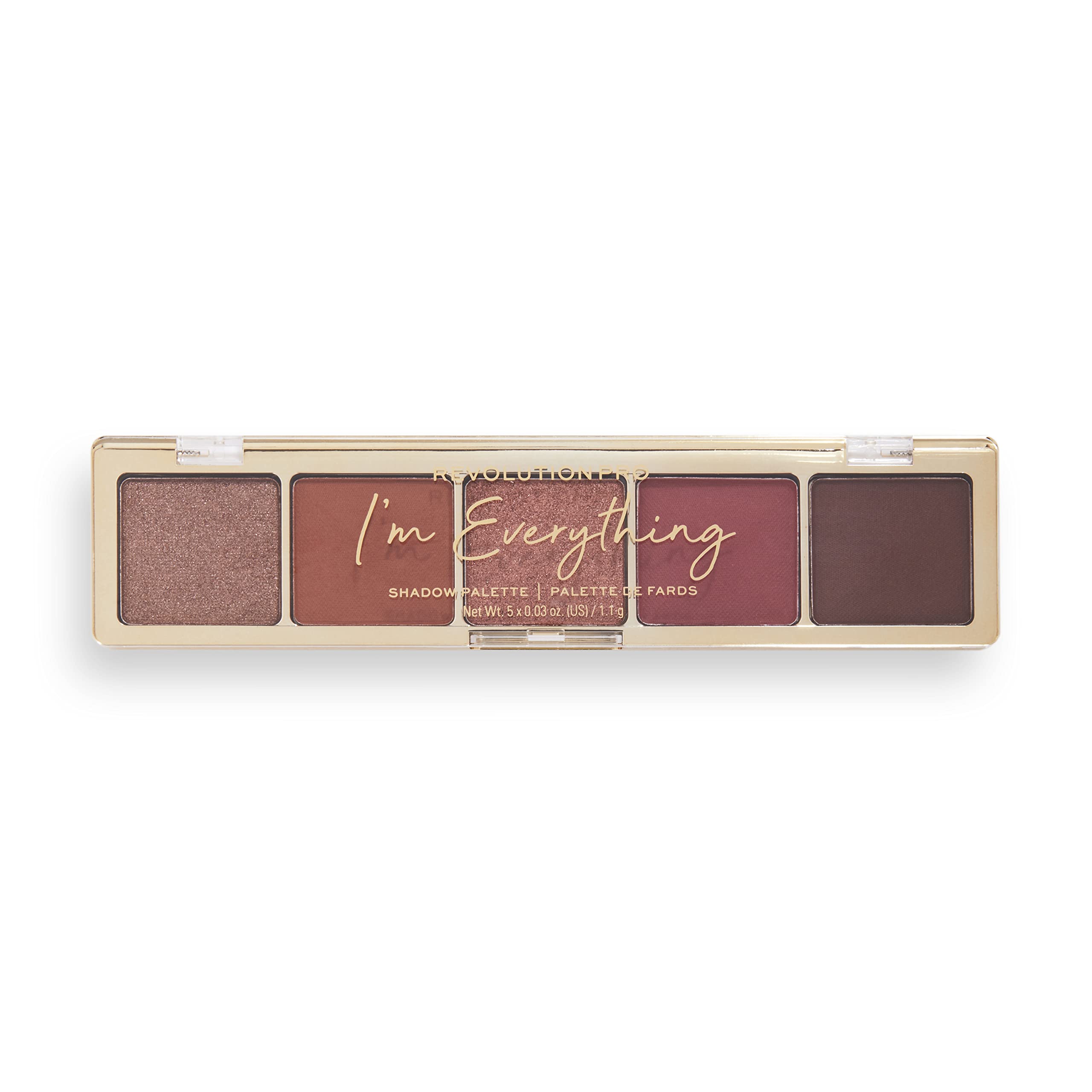 Makeup Revolution Pro- Glam Eyeshadow Palette- No Regrets Soft Nude | Long Lasting | Smudge Proof Eye Makeup