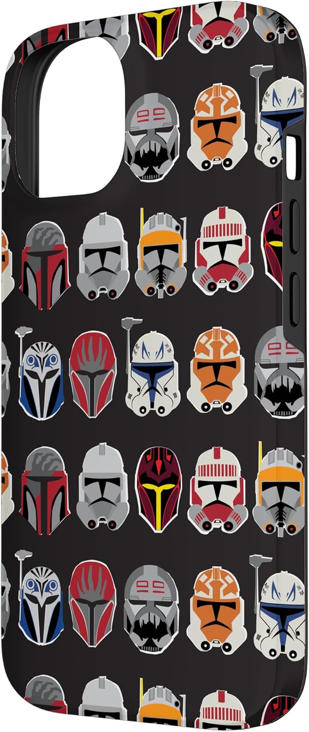 Star Wars The Clone Wars Trooper Helmet Pattern Case for iPhone 14