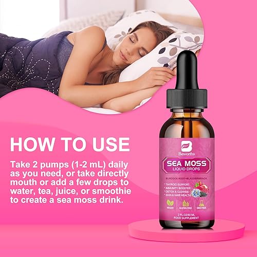 Miniatura 8 de B BEWORTHS Gomitas de saúco negro, gomitas de musgo marino y musgo marino y aceite de semillas negras para refuerzo de la inmunidad, articulaciones