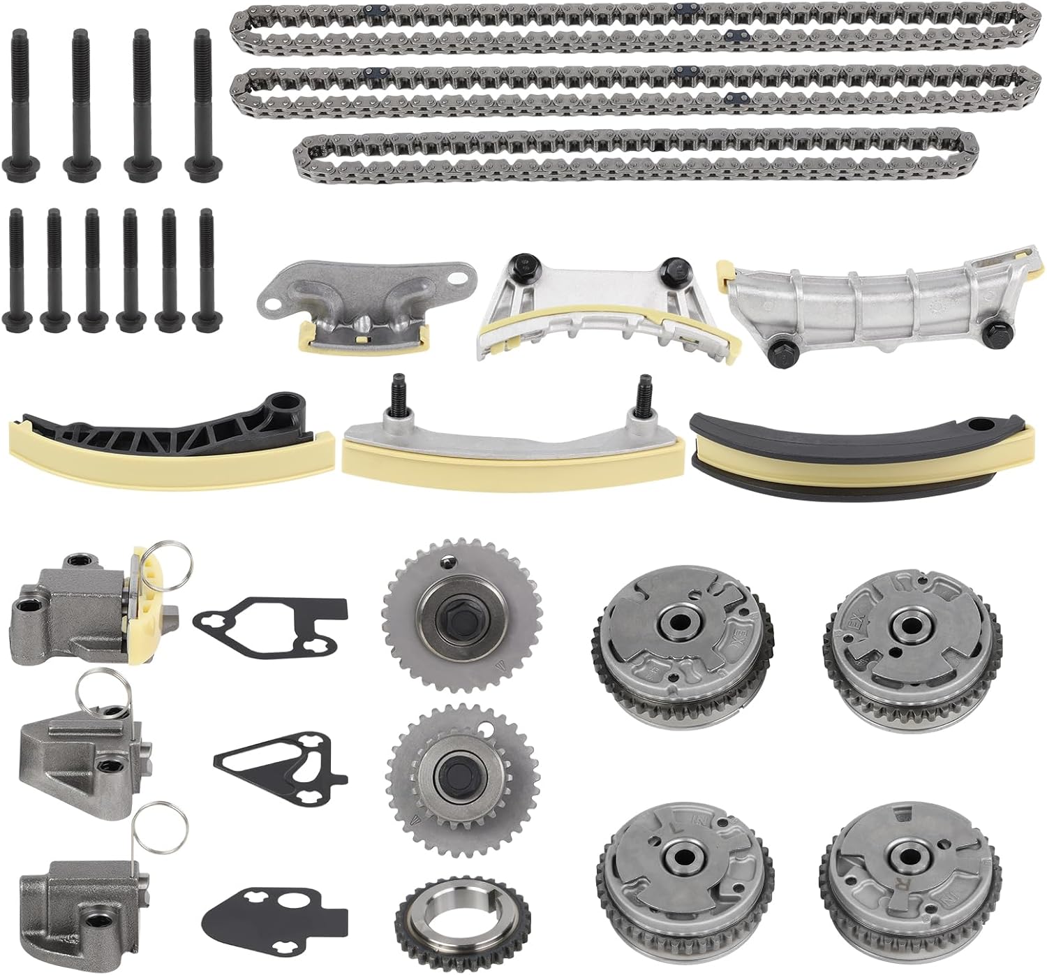 Engine Timing Chain Kit 12633451+4pcs VVT Sprockets