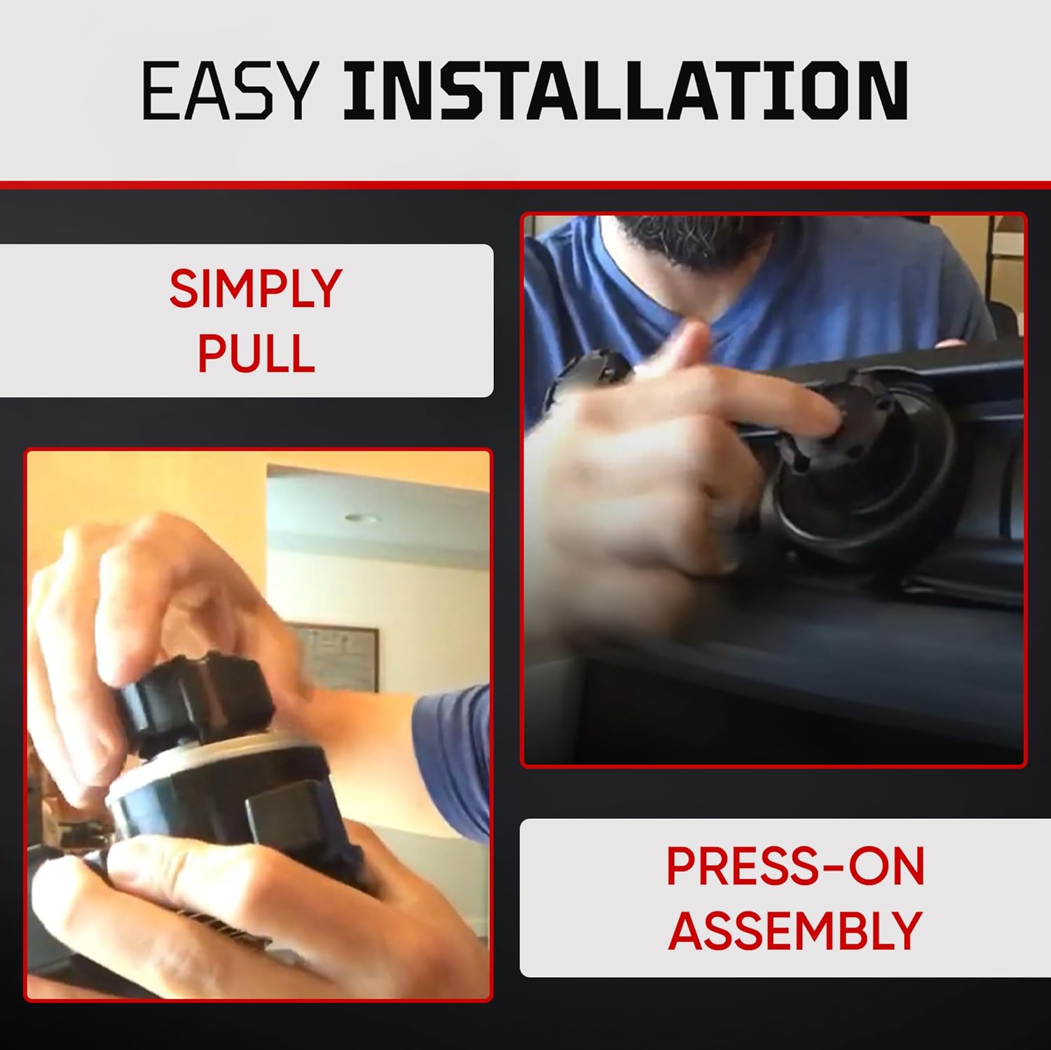 AJT DESIGN Climate Control Knobs for Toyota 4Runner 5th Gen (2010-2024) | Set of 3 Rugged Matte Black Car Ac Knobs | High-Strength ABS Plastic AC Knob Replacement | Easy Installation | Made in USA