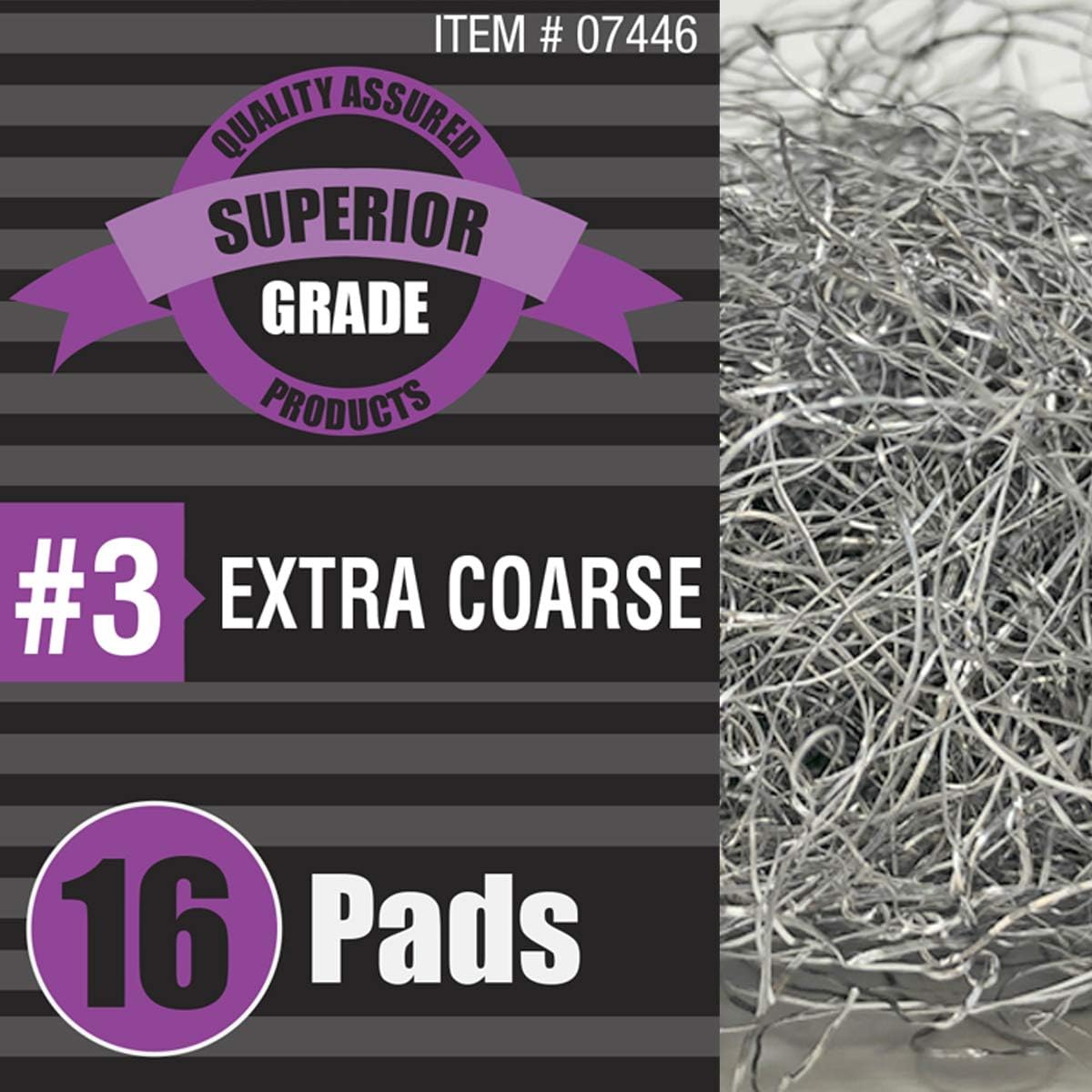 Pandora Steel Wool (16 Pads, 3 Extra Coarse)
