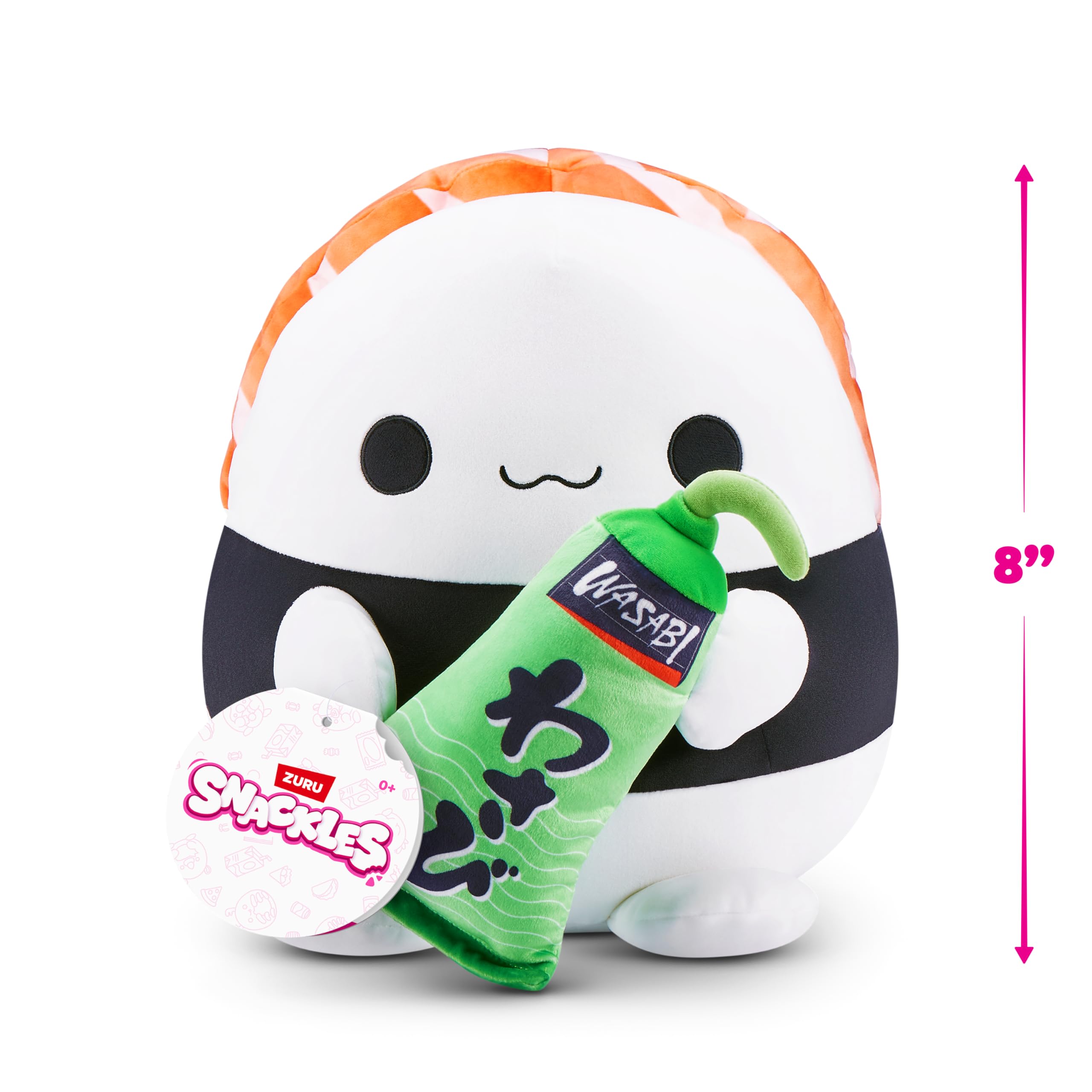 Snackles Series 1 8-inch Plush (EVA) by ZURU, Plush with Snack Accessory, 20 cm - Image 4
