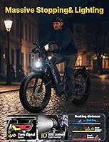 Vista 5 de Jasion Thunder PRO/ST Electric Bike,2000W Peak Ebikes for Adults,26''Fat Tire Best Ebike for Men,90 Miles with 1040Wh Battery,35 MPH Max Speed