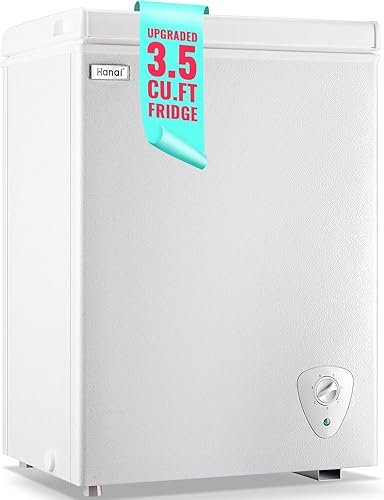 WANAI Congelador de pecho, mini congelador pequeño para apartamento, dormitorio, con control de 7 temperaturas, enfriamiento rápido, portátil, para