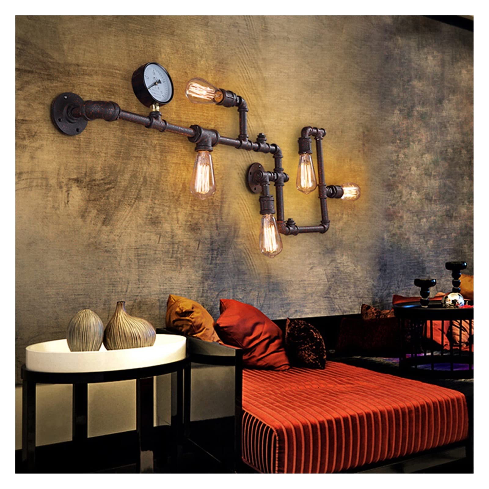 Tuyau D'eau Industriel Applique Murale Vintage Rétro Loft Bar Café