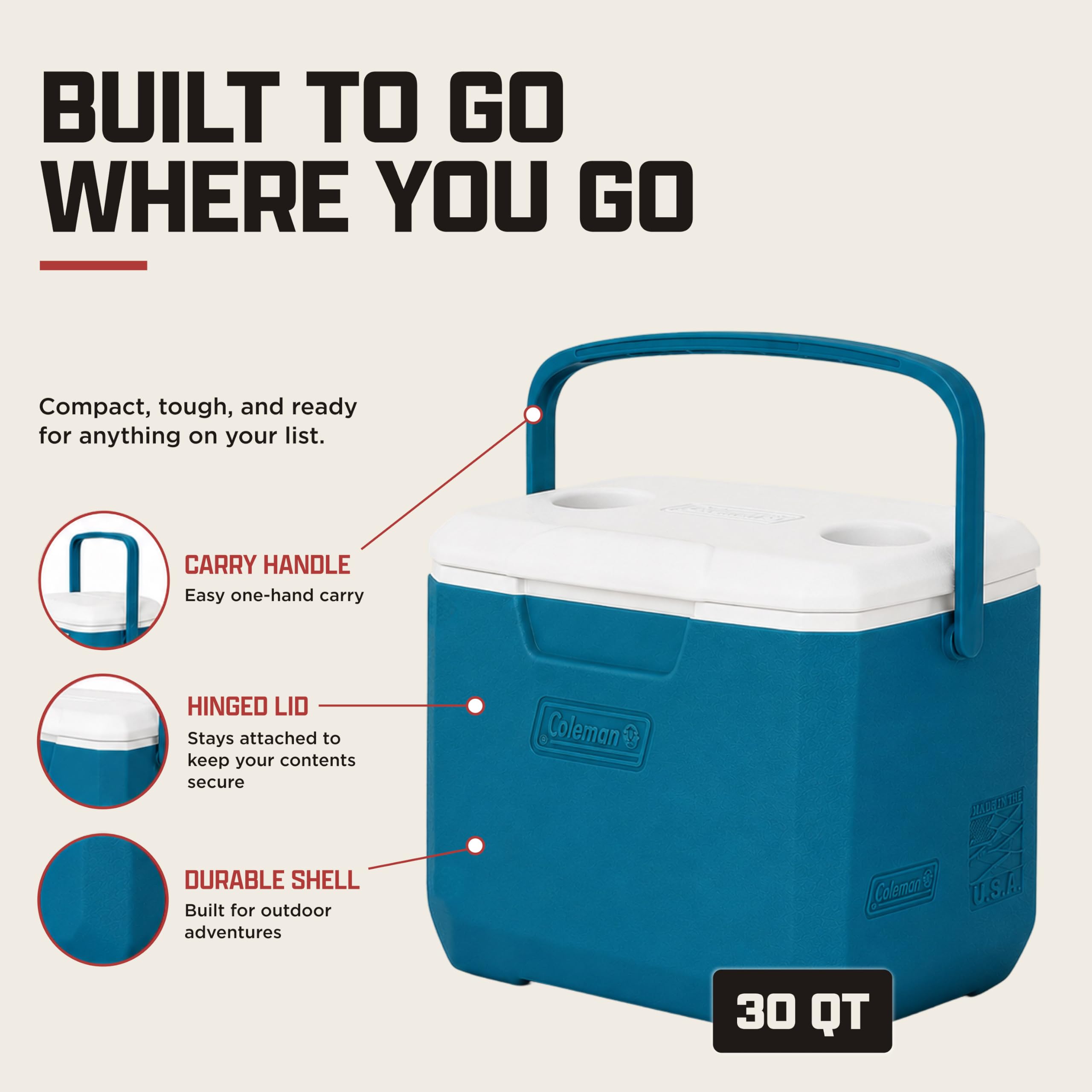 Amazon | Coleman(コールマン) チラー ポータブルクーラー 30クォート