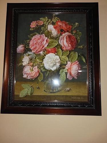 Amazon.co.jp: ArtDirect ガラス花瓶に入ったバラ (C. 1640-1645