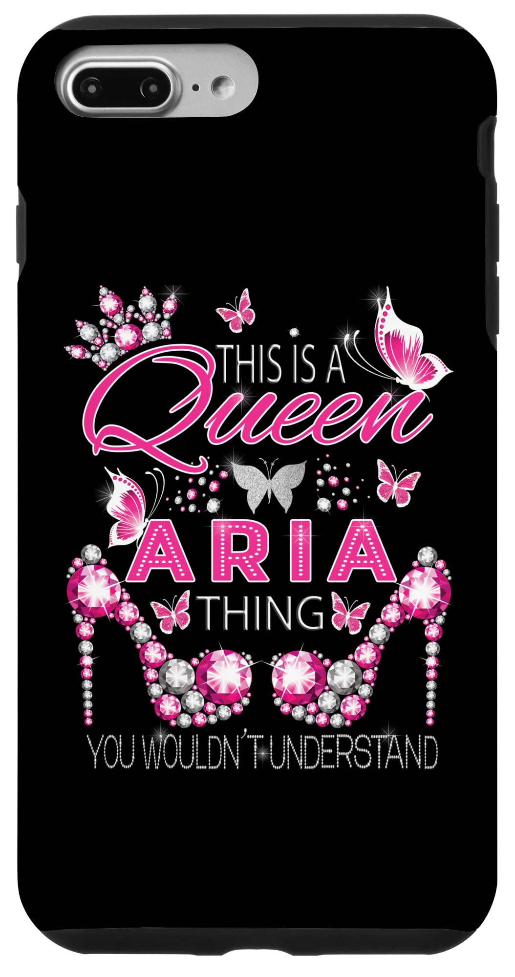 Amazon.com: iPhone 7 Plus8 Plus This is a queen Aria thing personalized  name birthday Case : Cell Phones & Accessories