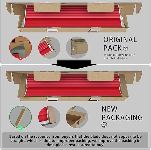 Miniatura 8 de DEKEones Cuchilla de 32 Pulgadas80 CM, Espátula de Yeso de Acero Inoxidable para Área de Trabajo Grande, Herramienta de Construcción para Decoración