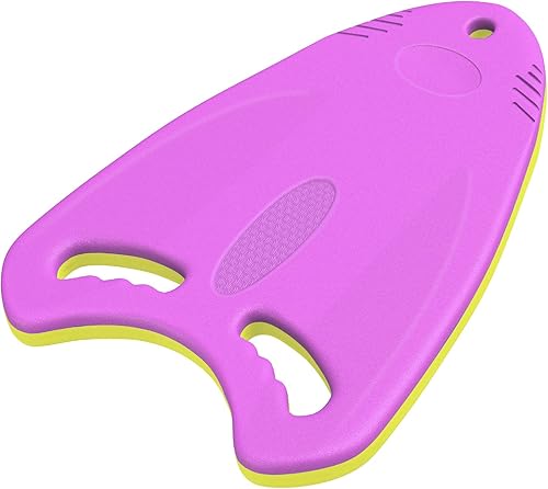 Tabla de natación con asas de agarre, ayuda de entrenamiento de natación de espuma EVA para principiantes y nadadores avanzados, equipo de ejercicio