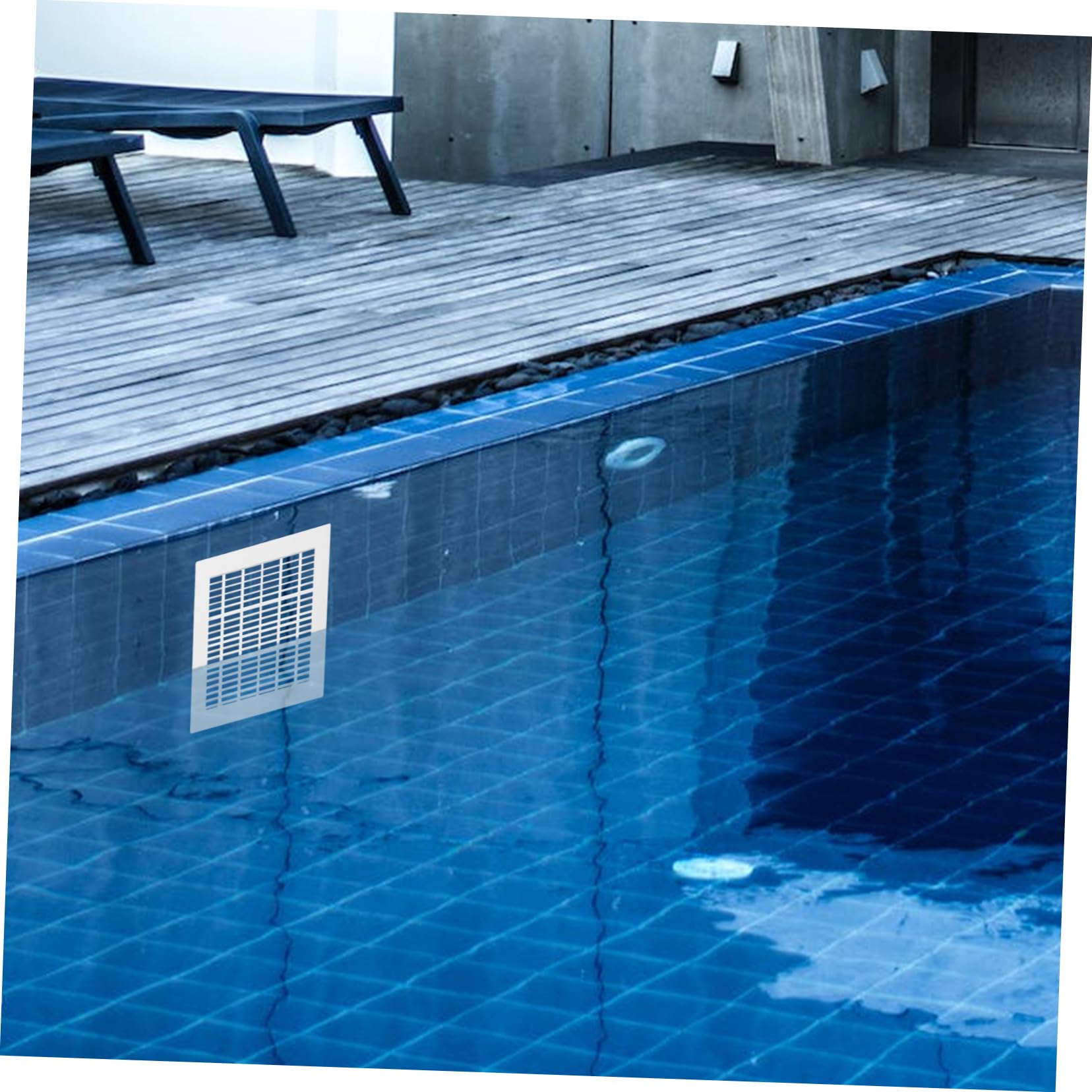 Hemobllo Tapa de Desagüe de Piscina Repuesto Seguro de Plástico, Blanco