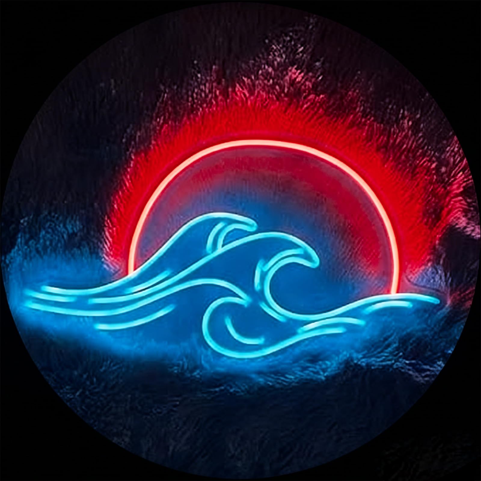 LED Sign Sunset Neon Signs Waves Led Home Wall Decorative Lights Sunrise Night Lamps Mountains Decoration Light USB Brightness Adjustable