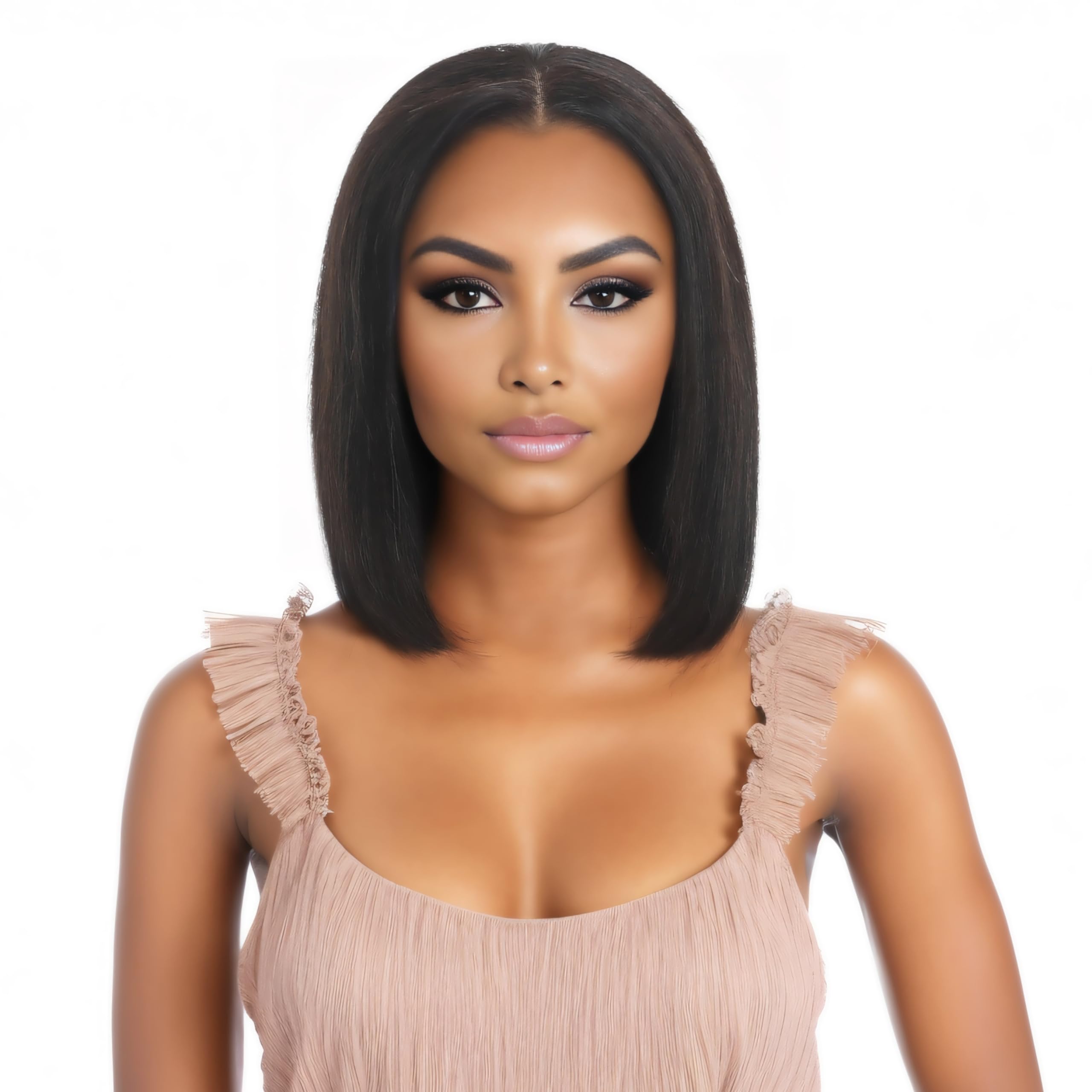 Photo 1 of LOHXINHAIR Bob Wigs 10 Inch Real Human Hair HD Front 13×4 Lace Wig for Professional Female Diverse Styles