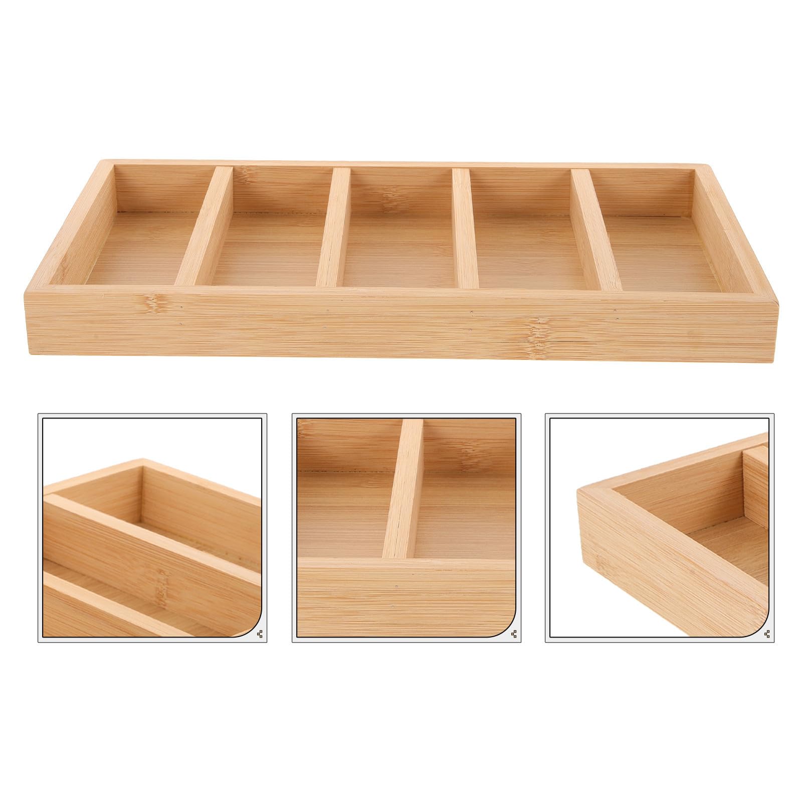 Sewroro 2 Stück Aufbewahrungsschale für Sonnenbrillen Khaki 5 Fächer Brillen Organizer Kasten zur Präsentation von Sonnenbrillen im Schaufenster und Einzelhandel