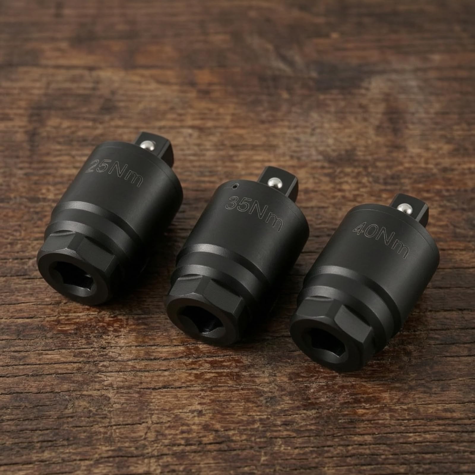 3 Stück Drehmomentbegrenzer mit Vierkantantrieb Voreingestellt Drehmomentadapter Hochpräzise Drehmoment-Adapter mit Sechskantaufnahme für Autowartung