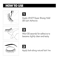 Vista 4 de KISS i Envy KPEG05 - Adhesivo negro de sujeción extrema para pestañas