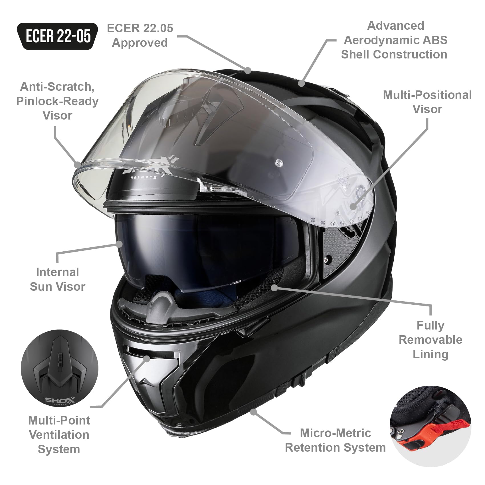Full Face Motorcycle Helmet,Motorbike Moped Street Racing Crash Helmet With Sun Visor,Men Women Modular Motocross Helmet Four Seasons DOT/ECE Approved 1,M
