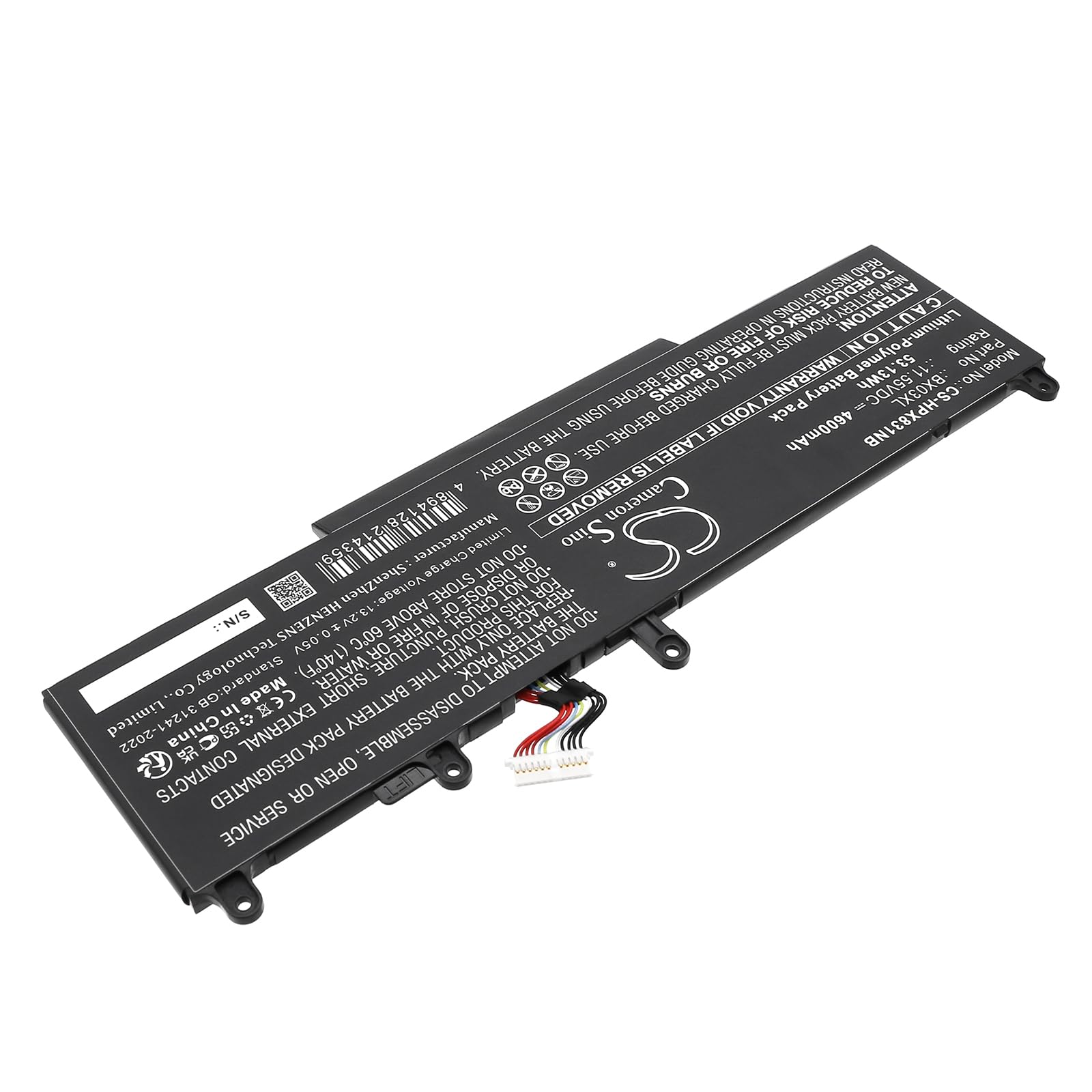 TECHTEK Batteria notebook 4600mAh compatibile con [HP] Elite X360 830 G11 2 In 1, Elite X360 830 G11 2 In 1 8L3M9AV, 8L3P5AV, 8L3Q2AV, EliteBook EliteBook 8M2V7AV, 8M2V9AV, 8M2W1AV, 8M2W3AV, 8M2W5AV