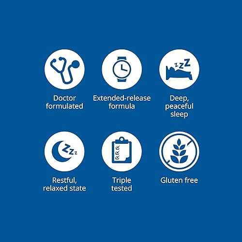 Miniatura 4 de Dr. Whitaker Restful Night Extended Release Melatonina Sleep Aid te ayuda a conciliar el sueño y permanecer dormido más tiempo con tecnología de