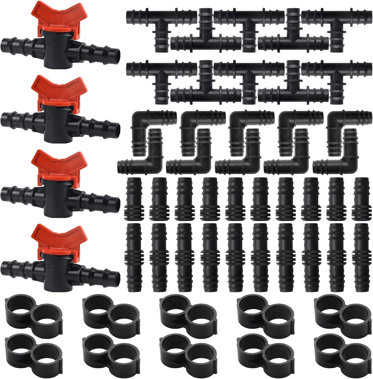 Jeffergarden 20 Pièces 16mm PE Connecteur De Tuyau En T Connecteur De Tuyau Dirrigation De Jardin Connecteur En T Pour Jardin Cour Arrosage Des Plantes 68241522
