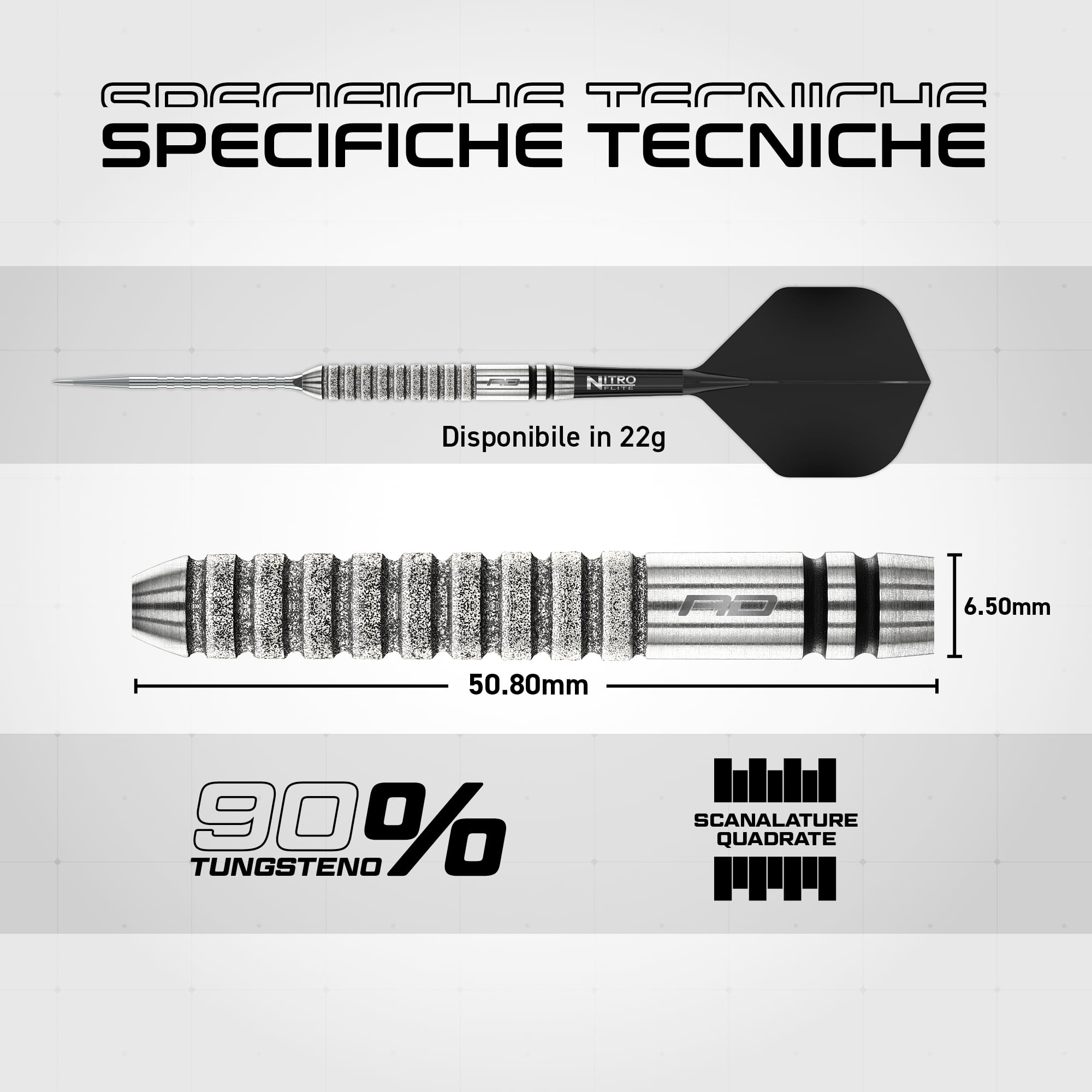 RED DRAGON Gian Van Veen Tour Edition Series - Freccette professionali in acciaio da 21 g, set di freccette professionali al 90% in tungsteno, con alette e steli