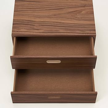 無印良品スタッキングシェルフオーク材&スタッキングチェストハーフ引出し2段 Amazon｜無印良品 スタッキングチェスト・ハーフ・引出し・2段