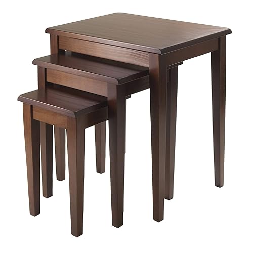 Winsome Regalia Nesting Accent Tables, for Living Room, Walnut, Set