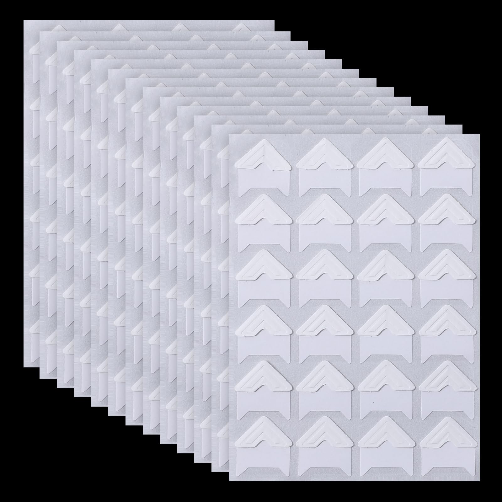 Autocollants pour coins de photos et album de scrapbooking - Lot de 600 coins photo blancs de qualité