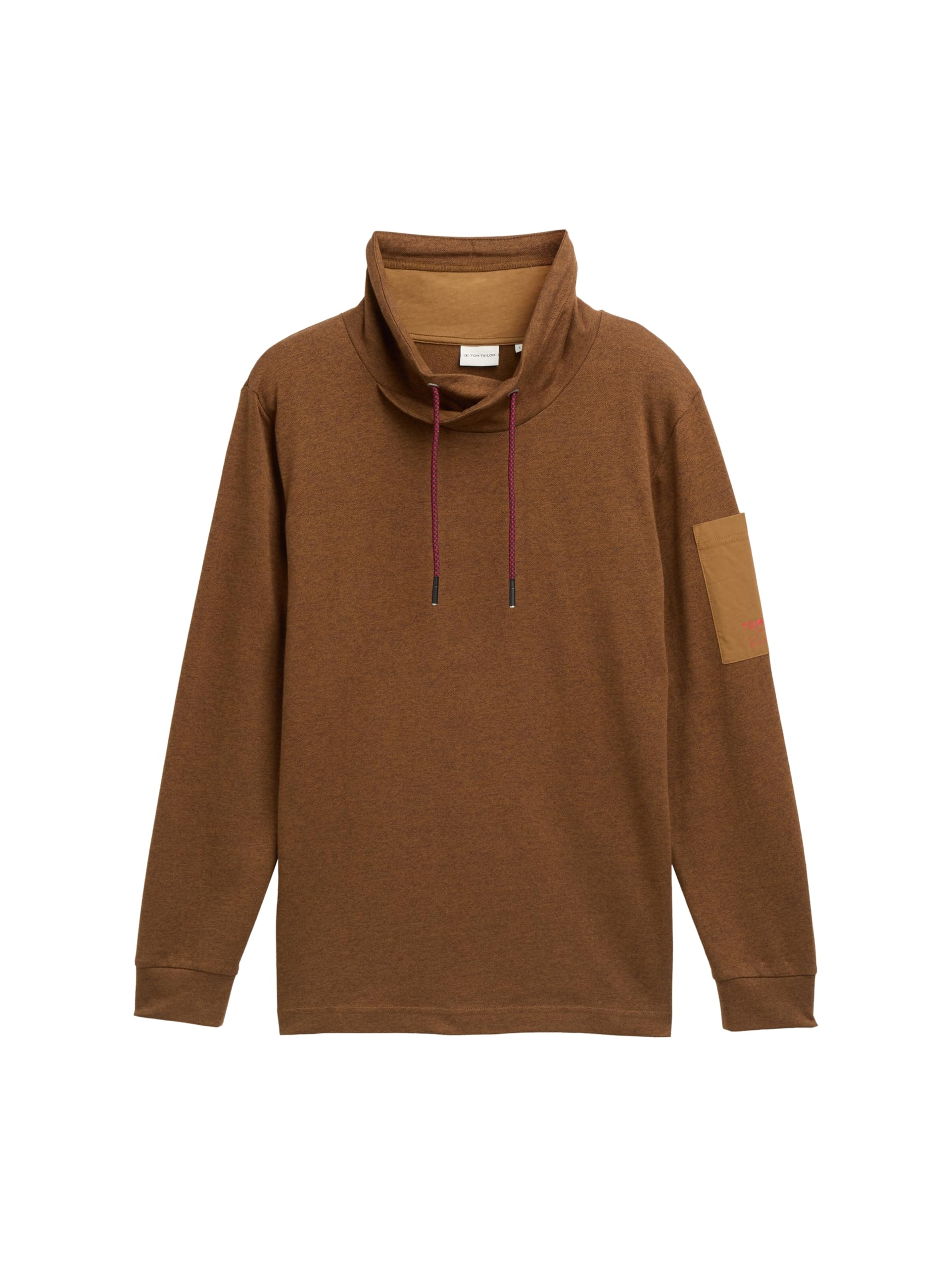 TOM TAILOR Herren Snood Langarmshirt aus Baumwolle