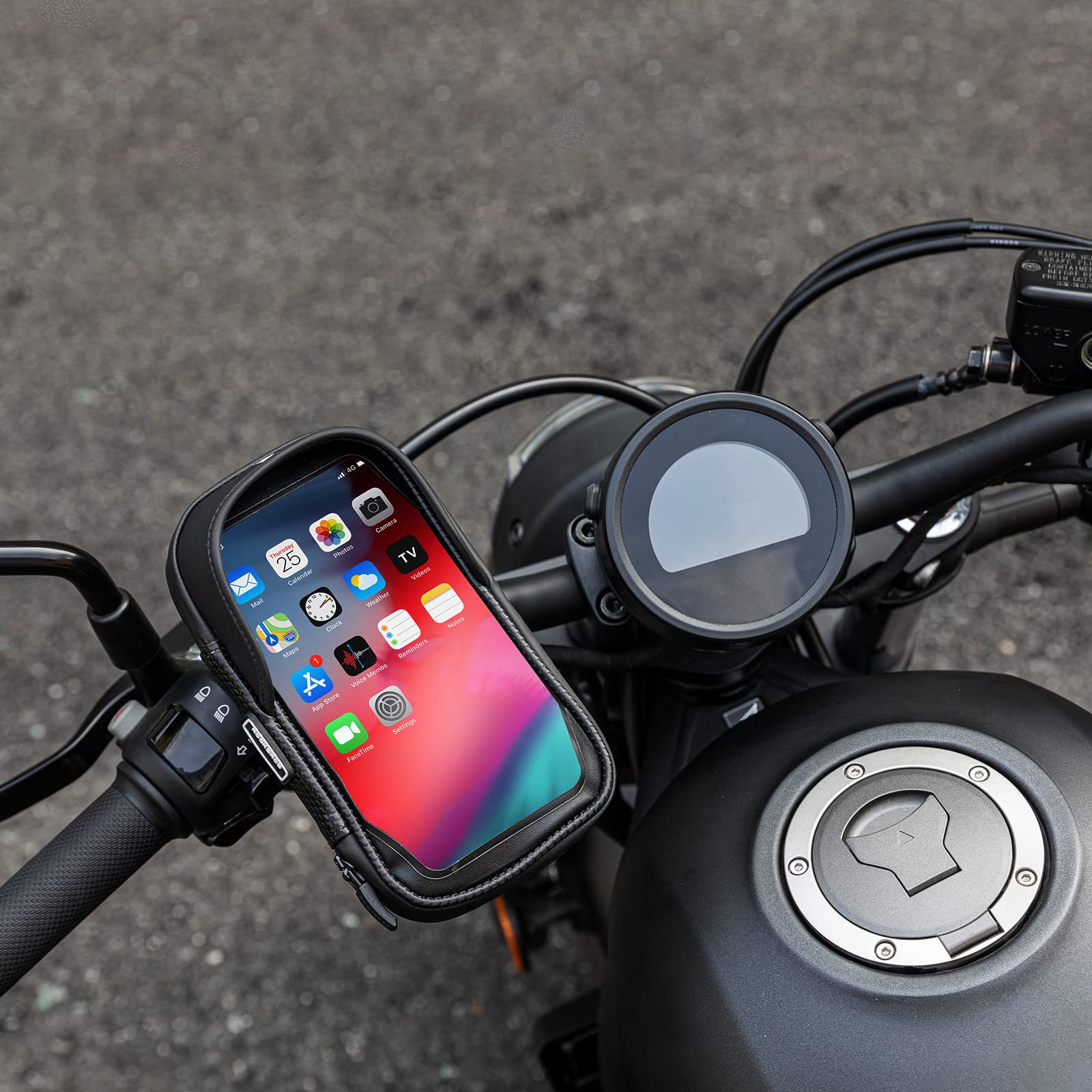 ROCKBROS Borsa Bici Portacellulare Touch Screen <6.2" Tubi 1.8-2.6cm | Schermo Touch Sensibile, Regolabile per Tubi di Diverse Misure, Installazione Veloce, Compatibile con MTB, Scooter e Moto